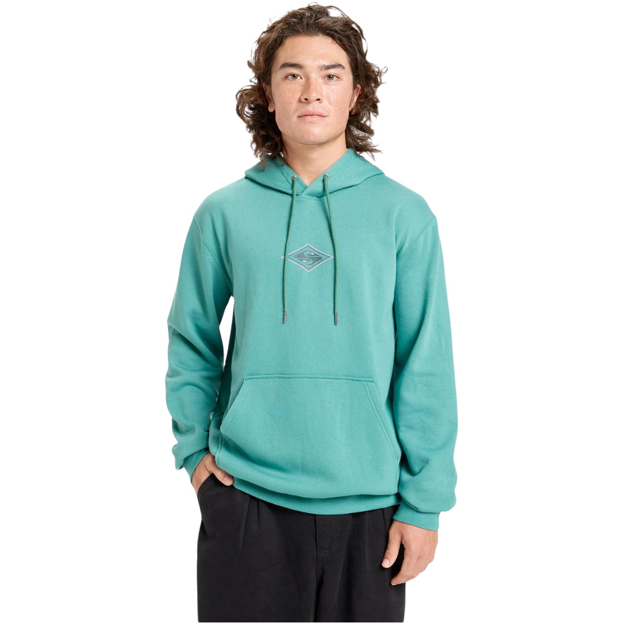 Quiksilver -hoodie Til Mænd Med Grafisk Print, 2026, EQYFT05131 - Deep Sea